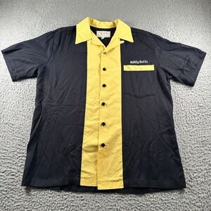 Sichel Bowling Shirt Mens L Black Yellow Wobbly Balls How I Met Your Gutter